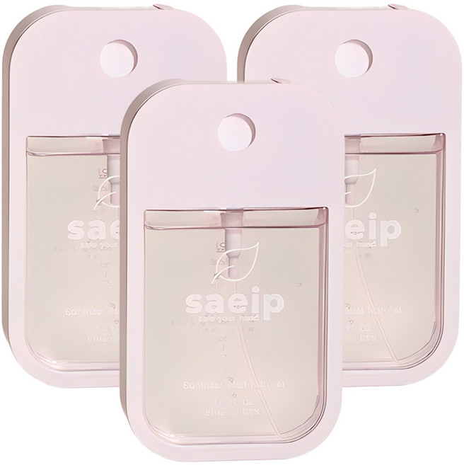 saeip 세니타이저 미스트 손소독제 네츄럴 무향, 40ml, 3개