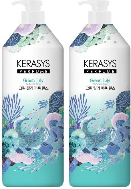 케라시스 그린 릴리 퍼퓸 린스, 2개, 1L