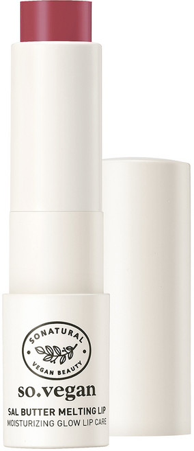 쏘내추럴 쏘 비건 살버터 멜팅 립밤, 04 클리어 피그, 3.8g, 1개