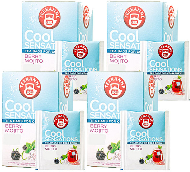 티칸 쿨 센세이션 베리 모히또 티백, 2.5g, 18개입, 4개