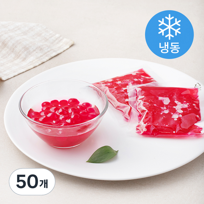 버블펄스 타피오카 핑크 펄 (냉동), 60g, 50개
