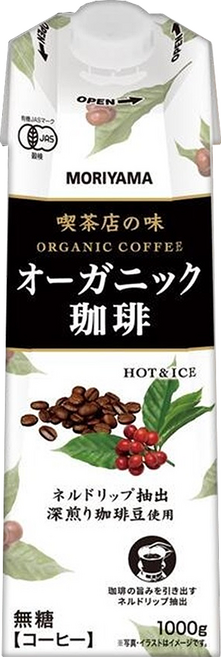 MORIYAMA 守山乳業 喫茶店の味 咖啡, 1個, 1L