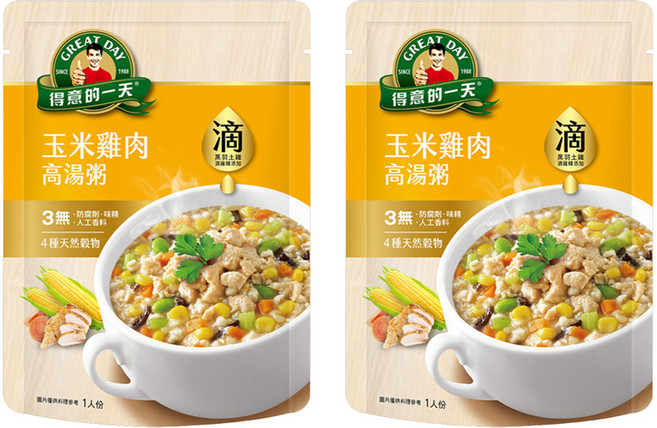 得意的一天 滴雞精高湯粥玉米雞肉, 320g, 2包