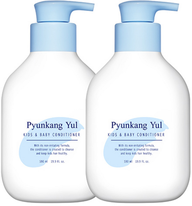 편강율 키즈 앤 베이비 컨디셔너 베이비파우더향, 590ml, 2개