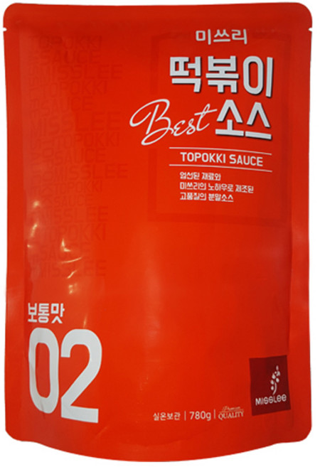 미쓰리 떡볶이소스 02 보통맛, 780g, 1개
