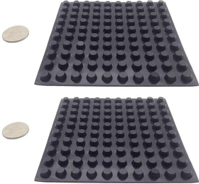 3M 범폰 미끄럼방지 스티커 검정 A0016 100p, 2개, 블랙