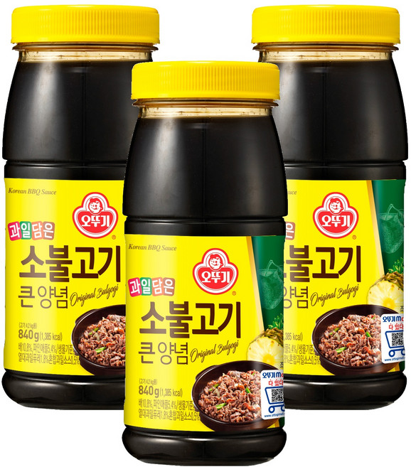 OTOKI 不倒翁 大容量烤牛肉調味醬, 840g, 3罐