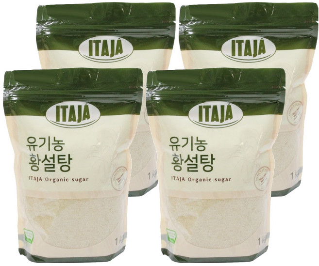 이타자 유기농 황설탕, 1kg, 4개