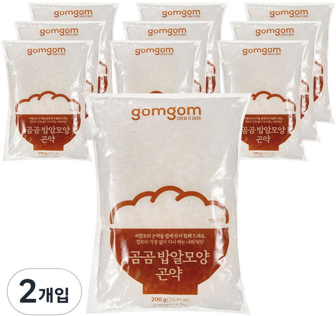 gomgom 嚴選優質蒟蒻米, 200g, 20包