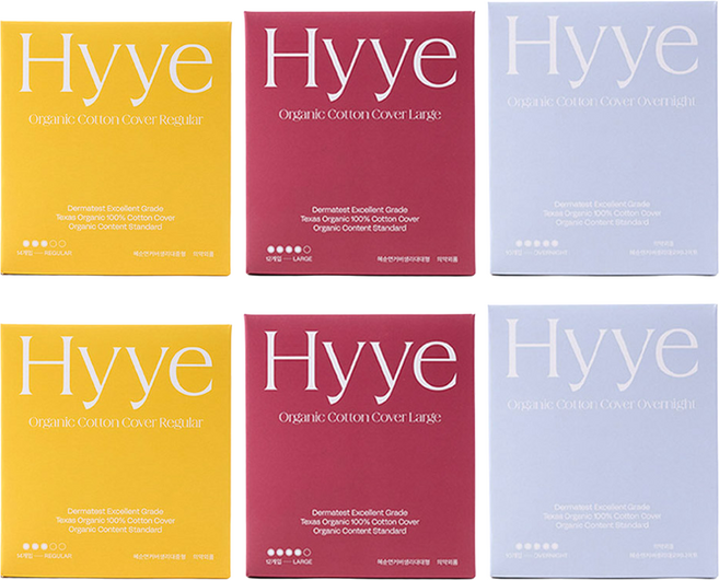 혜 유기농 순면커버 생리대, 2세트