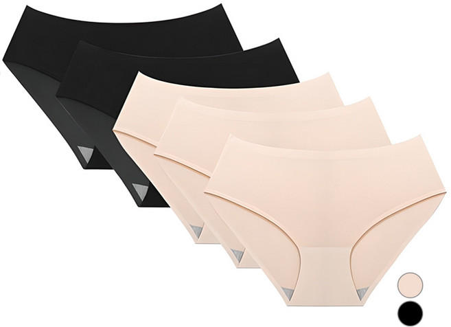 글램공감 여성용 올데이즈 심리스팬티 무봉제 노라인 팬티 5종세트
