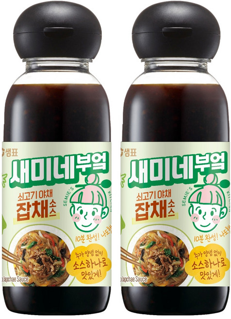 새미네부엌 쇠고기 야채 잡채소스, 360g, 2개