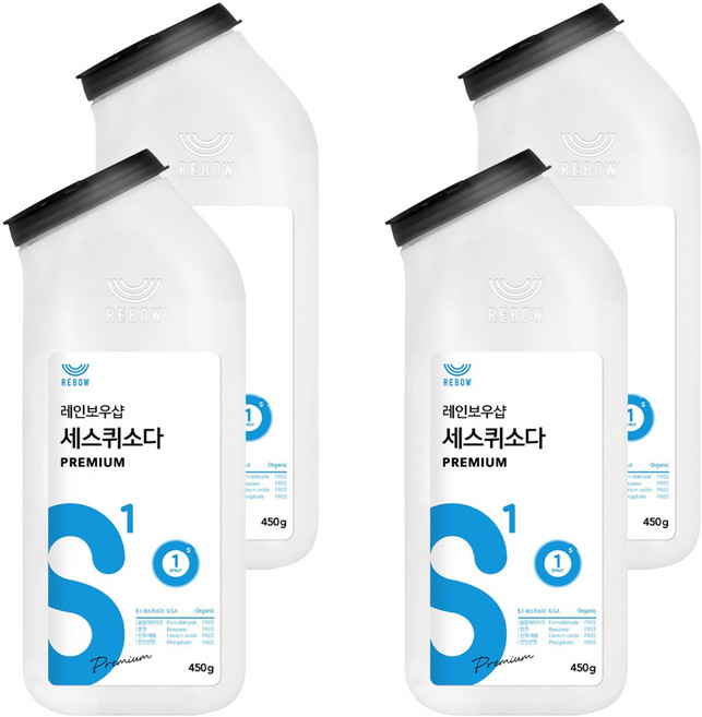 REBOW 倍半碳酸鈉 優質氣泡廚房洗潔劑, 4個, 450g