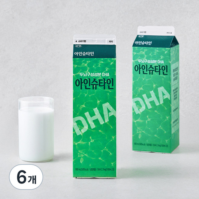 남양유업 아인슈타인 우유, 900ml, 6개