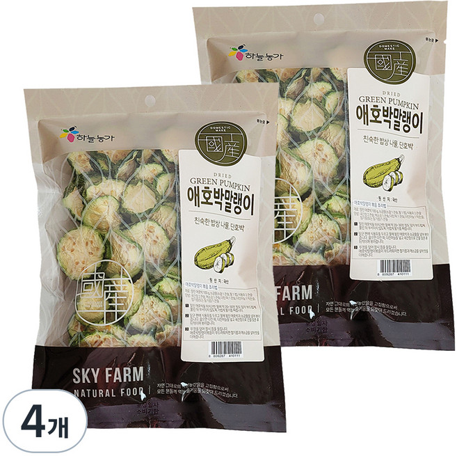 나물이야기 국산 애호박말랭이, 100g, 4개