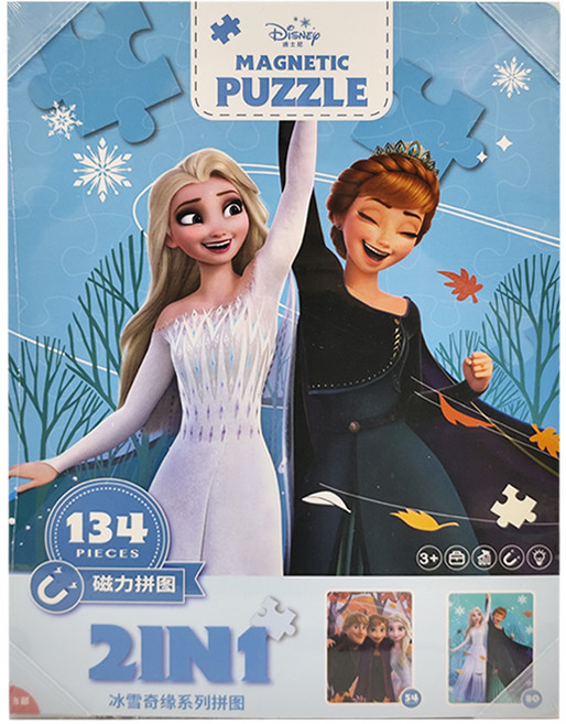 Disney 迪士尼 冰雪奇緣系列拼圖, 冰雪奇緣, 1盒, 134