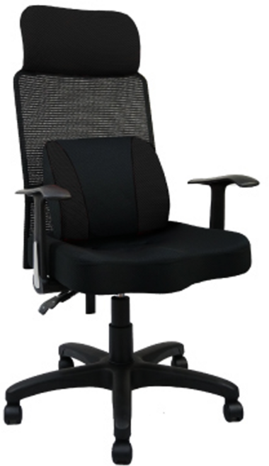 收納王妃 台製 舒適電腦椅 EV-02D, 黑色