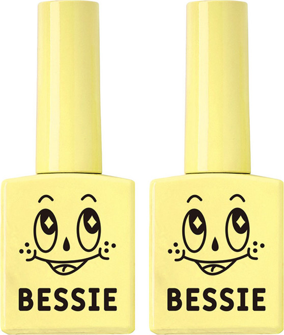 BESSIE 컬러 젤, Y02 프레쉬 레모네이드, 11ml, 2개