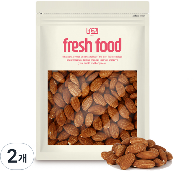Nutree 炒杏仁果, 800g, 2包