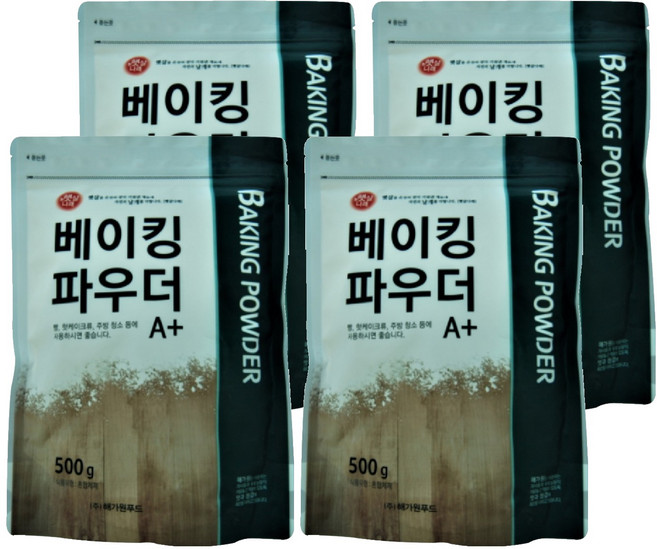 해가원 햇살나래 베이킹파우더 A 플러스, 500g, 4개