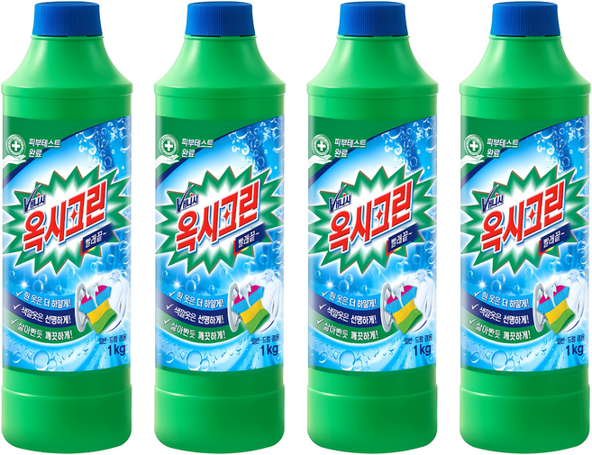 옥시크린 분말형 표백제, 1kg, 4개