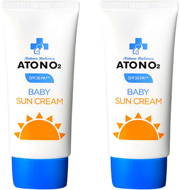 아토앤오투 베이비 선크림 SPF30 PA++, 50g, 2개