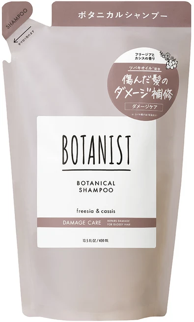 보타니스트 보타니컬 샴푸 데미지케어 프레지아 카시스향 리필, 1개, 400ml - 쿠팡