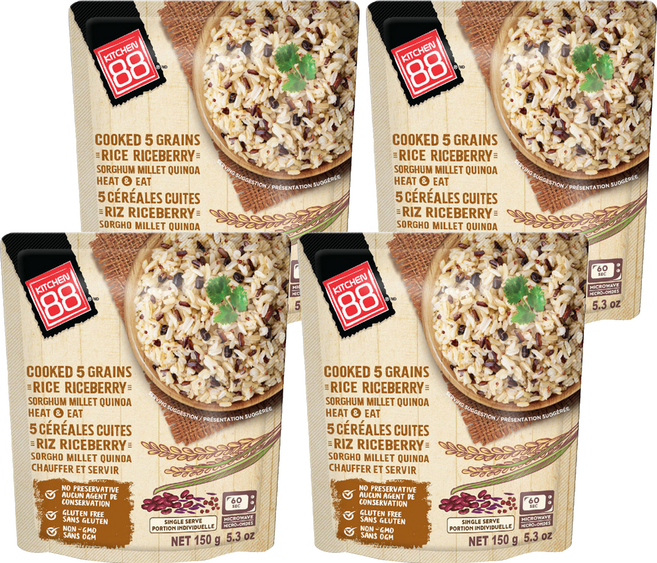 KITCHEN 88 泰國發芽玄香米即食飯, 150g, 4個