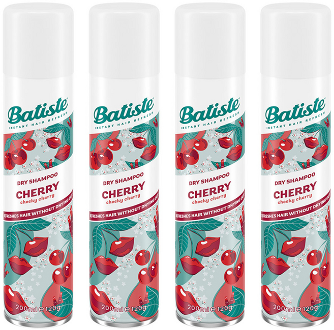 바티스트 드라이샴푸 체리, 4개, 200ml