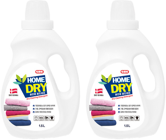 신희 홈드라이 세제 본품, 1.5L, 2개