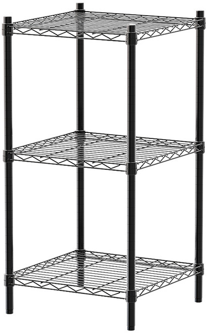 dayneeds 日需百備 烤漆層架 輕型, 黑色, 3層