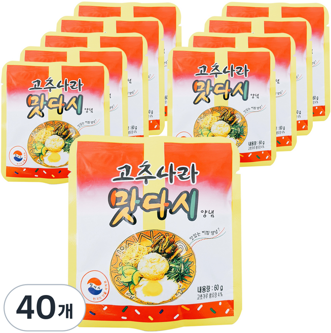 동방푸드 고추나라 맛다시 양념, 60g, 40개