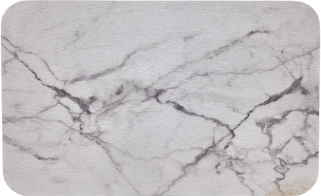 收納王妃 大理石紋珪藻土地墊 60 x 39 x 0.9cm, 大理石 白色, 1個