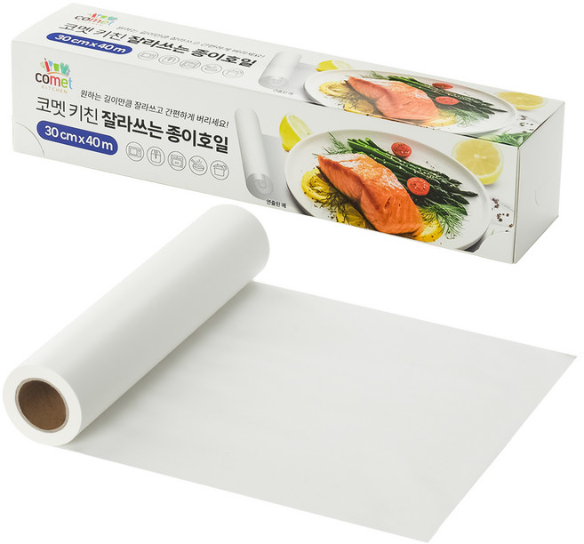 코멧 키친 잘라쓰는 종이호일, 1개, 1개입, 40m