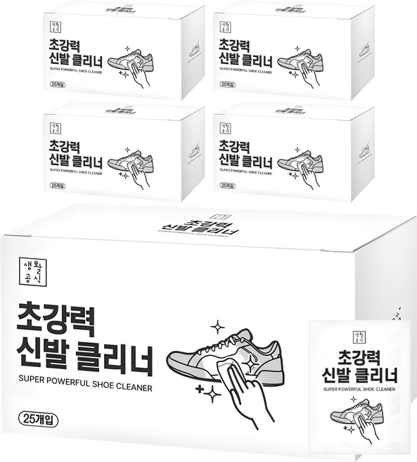 생활공식 초강력 신발클리너 25p, 5개