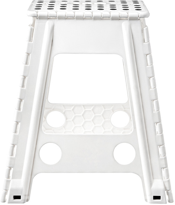 코멧 홈 휴대용 폴딩 체어 XL 사이즈, 화이트, 1개