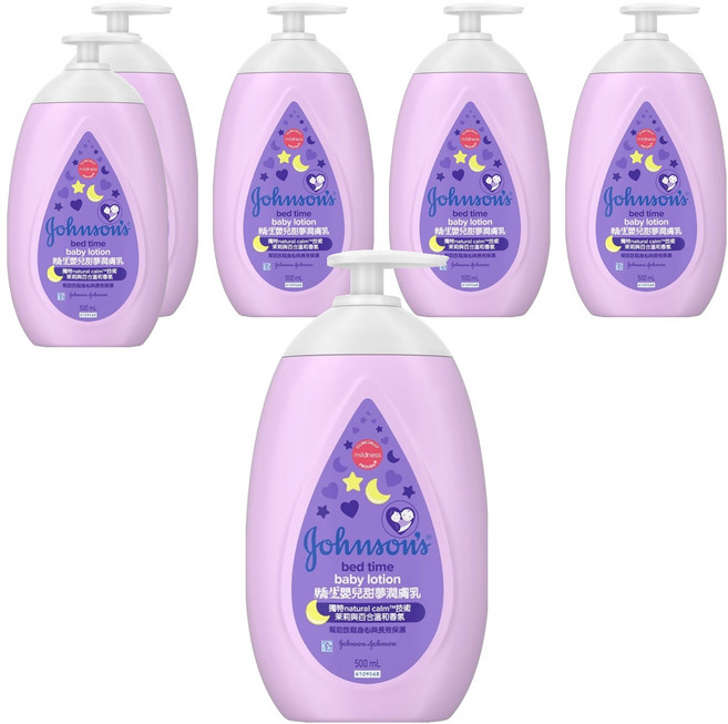Johnson's 嬌生 嬰兒甜夢潤膚乳, 500ml, 6瓶