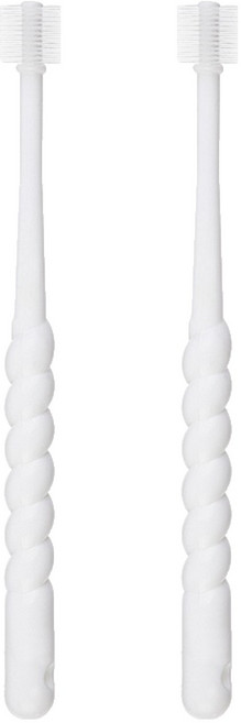 예꼬맘 360도 1단계 영유아칫솔, 화이트, 1개입, 8개