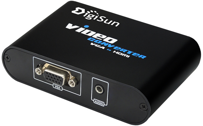 DigiSun 得揚 VGA+Audio轉HDMI影音訊號轉換器 最高可達 1920x1080@60Hz, VH552, 1個