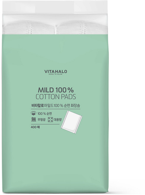 비타할로 마일드 화장솜, 1개, 400개입