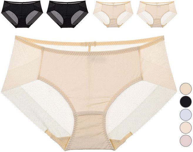 판도라by비비안 여성용 통기성 햄라인 삼각팬티 5p