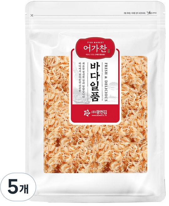 어가찬 국내산 밥새우, 300g, 5개