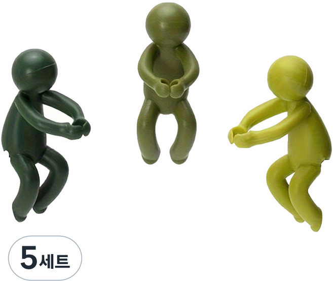 온업 식물 고정 꽃병 장식 피규어 3종 세트, 5세트