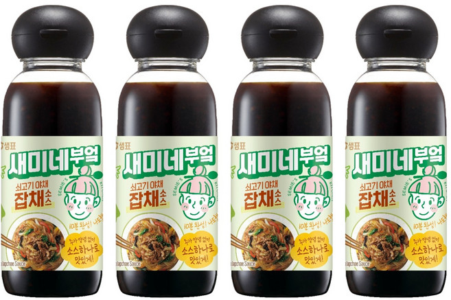 새미네부엌 쇠고기 야채 잡채소스, 360g, 4개