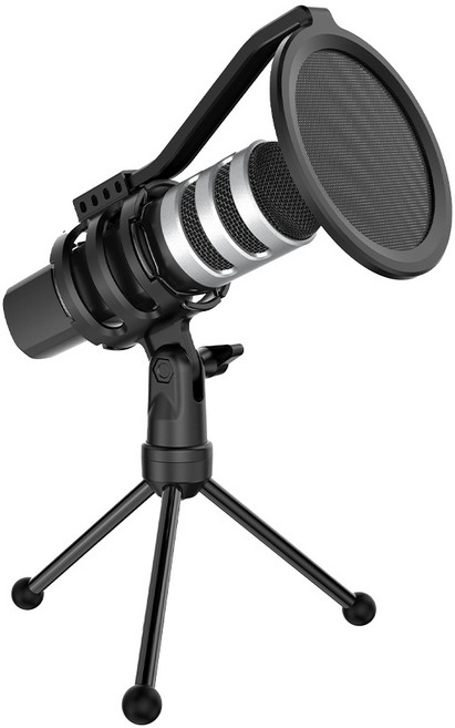 마타스튜디오 방송용 녹음용 USB 스탠드 콘덴서 마이크, C10, 블랙