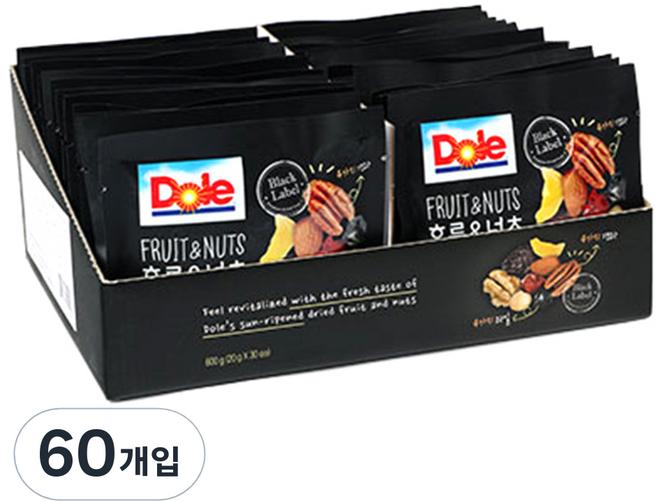 Dole 都樂 黑標果乾綜合堅果, 60包