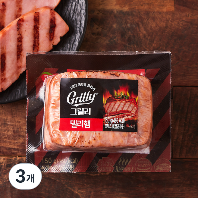 동원 그릴리 델리햄, 150g, 3개