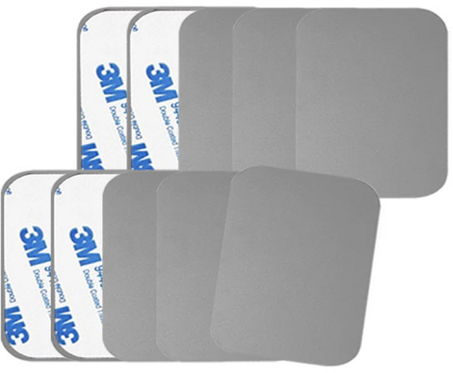 어반카 휴대폰 마그네틱 자석 스틸패치 사각 45 x 35 mm, 10개, 실버