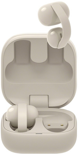 소니 링크버즈 클립 블루투스 이어폰, WF-LC900, 그레이지