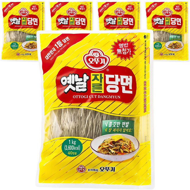 오뚜기옛날 자른당면, 1kg, 5개